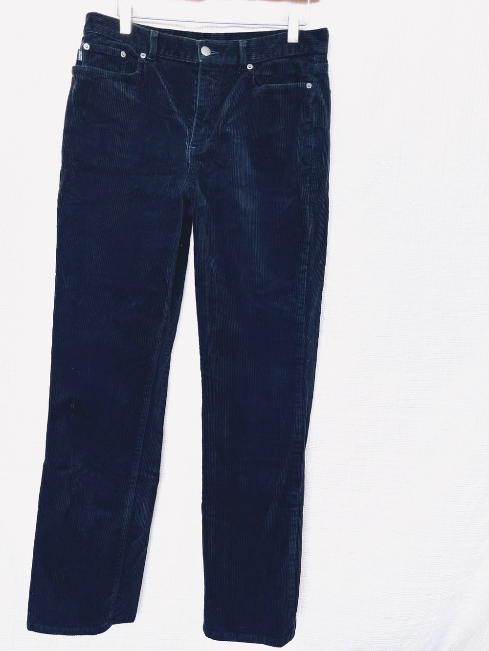 Lauren Ralph Lauren Black Corduroy Pants Classic Five Pocket Straight Leg